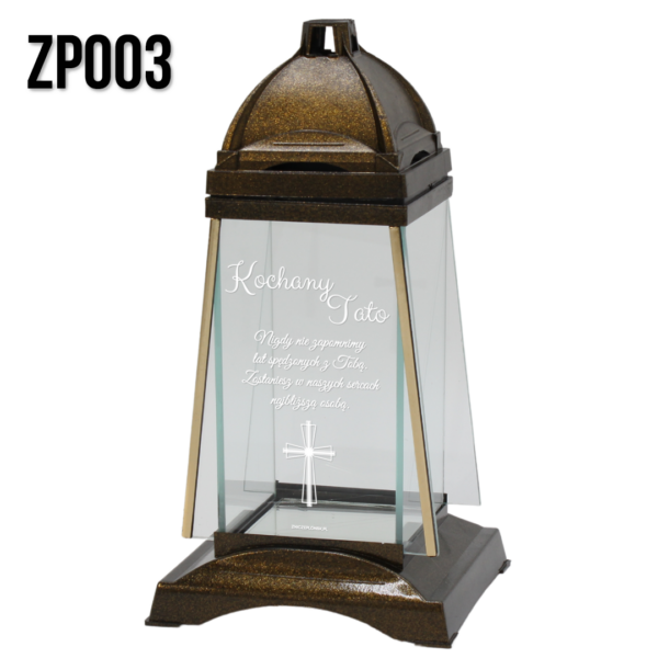 Znicz z grawerem ZP003 Kochany Tato