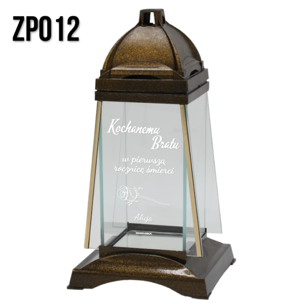 Znicz z grawerem ZP012 Kochanemu Bratu